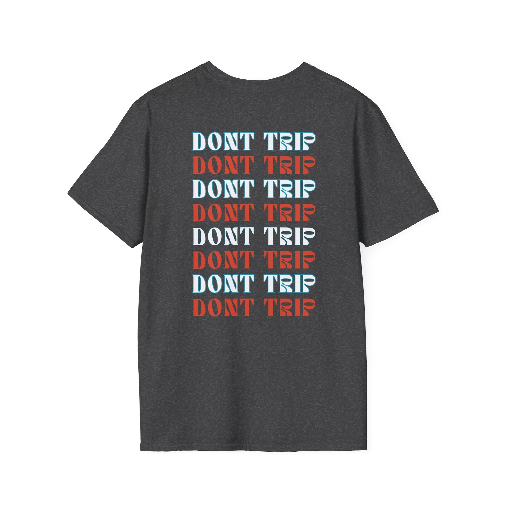 Soft Style Graphic Tee | Bold Lips - Don't Trip | Hand Drawn Design