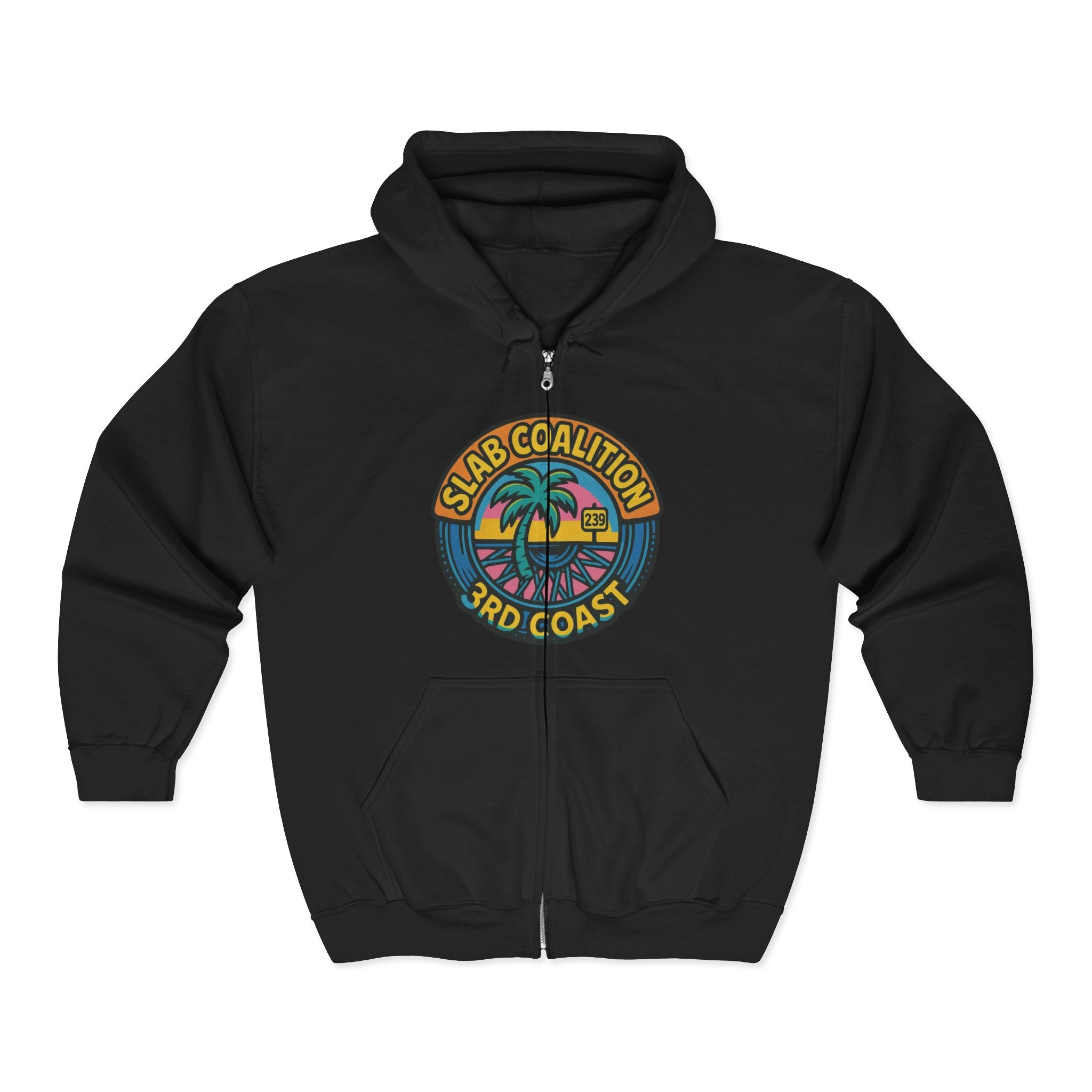 Zip Up Hooded jacket | Shop Sticker House- Slab Coalition