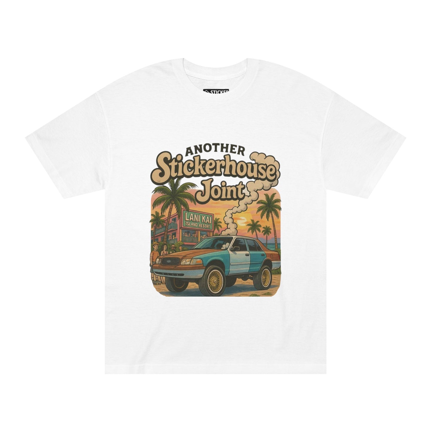Unique and Bold Brand Tee - Stickerhouse Joint Collection ~ LaniKai Vic