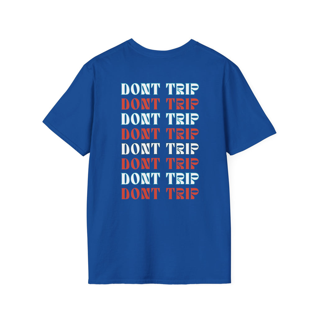 Soft Style Graphic Tee | Bold Lips - Don't Trip | Hand Drawn Design