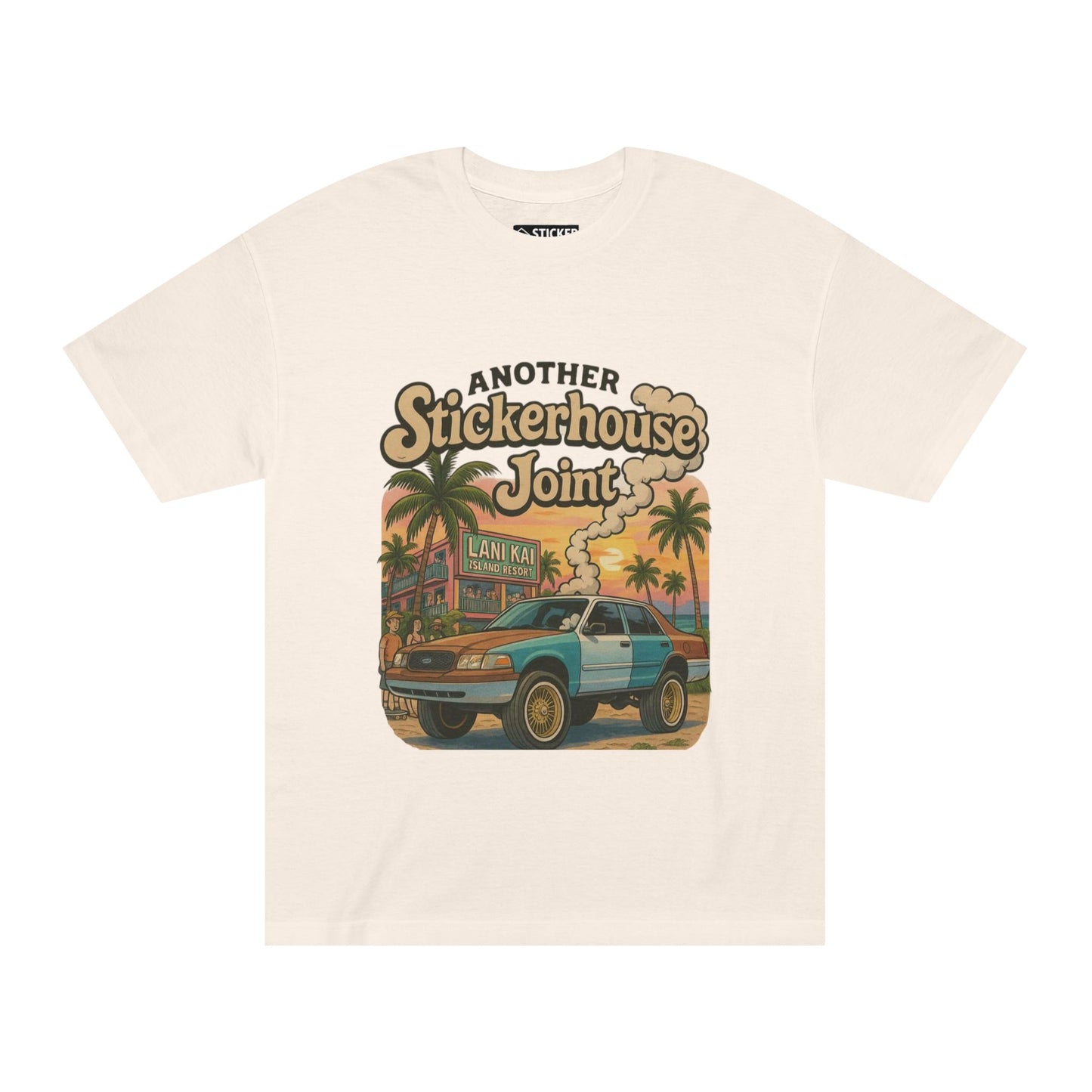 Unique and Bold Brand Tee - Stickerhouse Joint Collection ~ LaniKai Vic