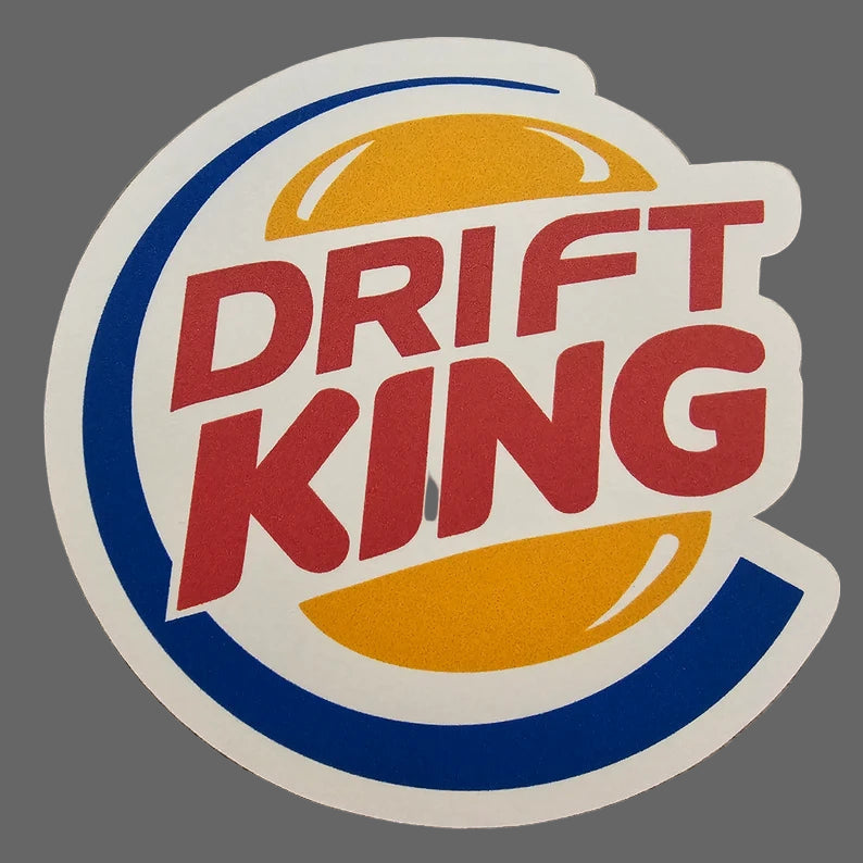 Drift King Car Die-Cut Sticker